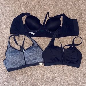 3 Victoria’s Secret Sport Soorts Bras Sz 34B